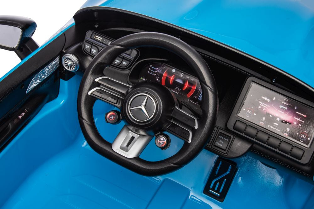 Licencirani auto na akumulator Mercedes AMG SL63 - plavi/lakirani