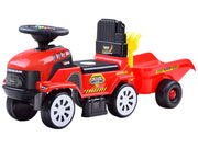 Guralica traktor s prikolicom – crveni