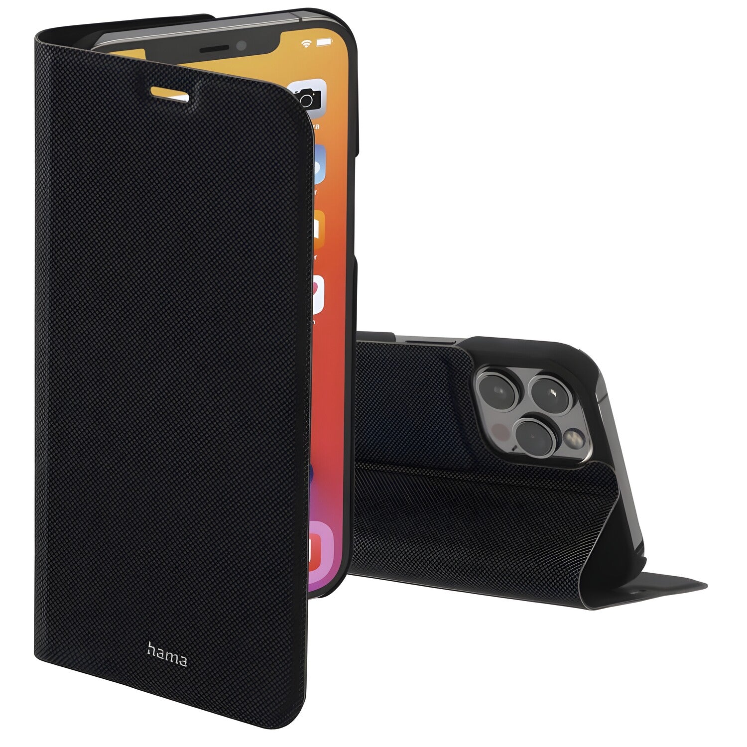 Hama Slim Pro preklopna torbica za Apple iPhone 12 Pro Max - Crna KP28894