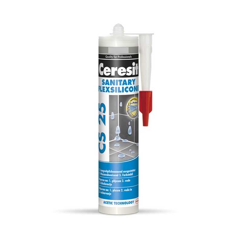 Silikon Ceresit Sanitary Antracit CS 25 300 ml