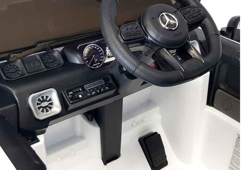Licencirani auto na akumulator Mercedes G63 AMG – bijeli