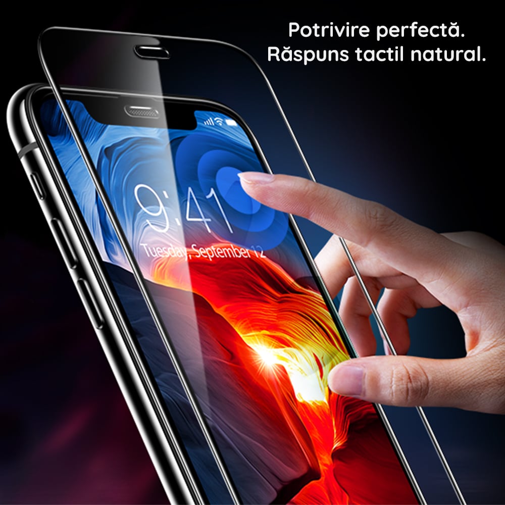 Techsuit – 111D Full Cover / Full Glue Glass za Xiaomi Redmi 13C 4G / 13C 5G / Poco M6 / C65 crno