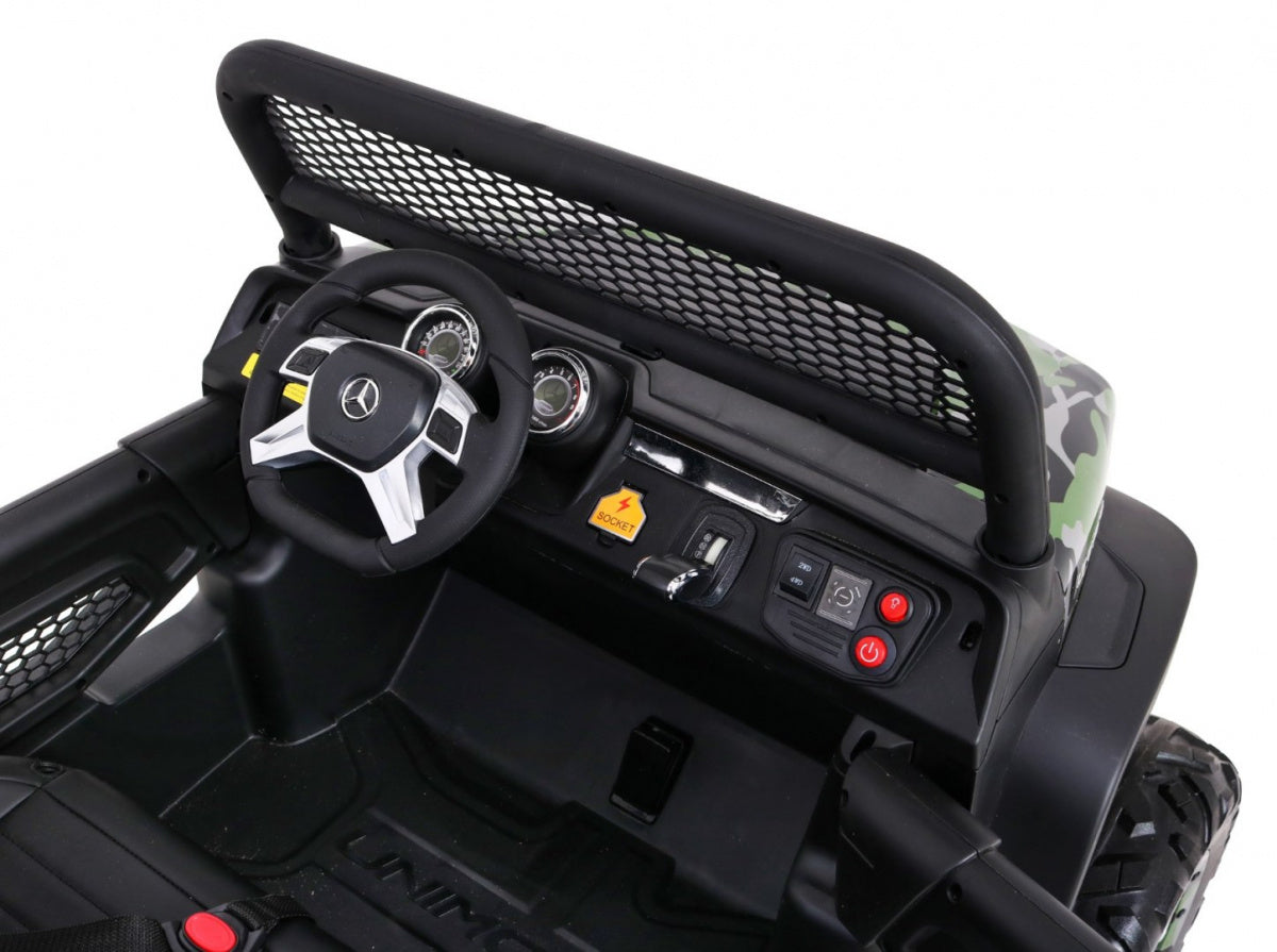 Licencirani auto na akumultor Mercedes BENZ UNIMOG - moro