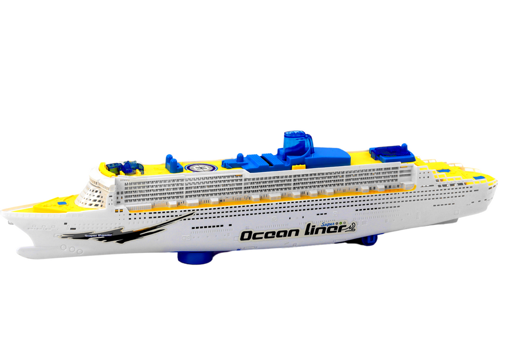 Passenger Cruise Ship Driving Lights Sounds