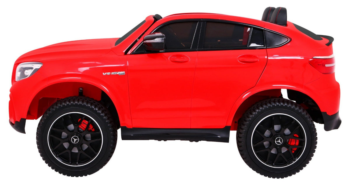 Licencirani auto na akumulator Mercedes GLC 63S - dvosjed - crveni