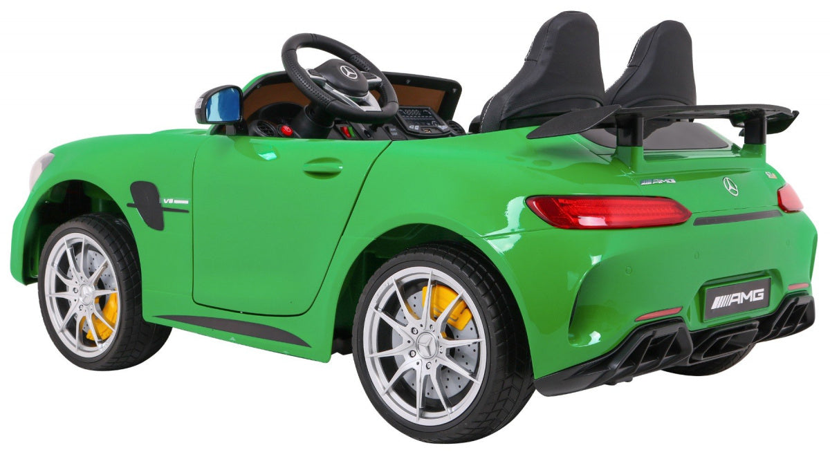 Licencirani auto na akumultor Mercedes Benz GT R 4 x 4 - zeleni/lakirani