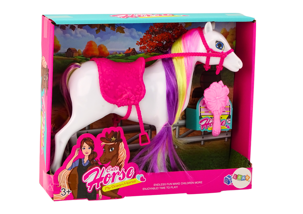Figura konja "Duga" + četka - bijeli
