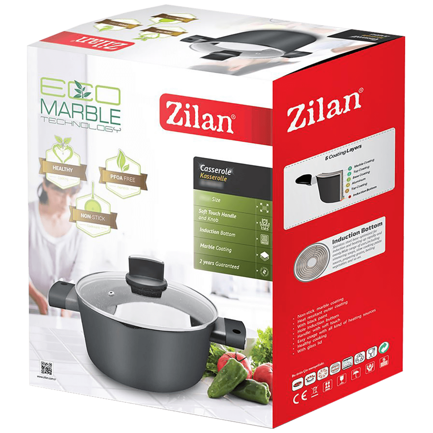 Zilan Lonac sa staklenim poklopcem, 28 cm - ZLN0867
