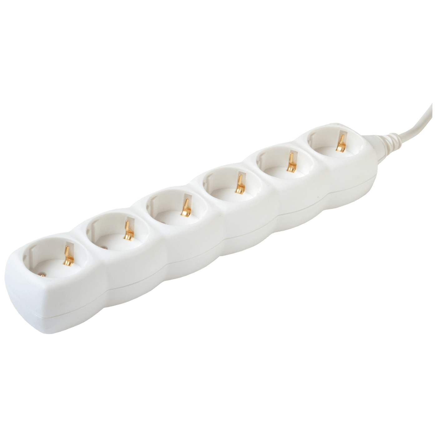 home Produžni kabel, 6 utičnice, 1.5mm², 3 met, bijeli - NV 6-3/WH/1,5