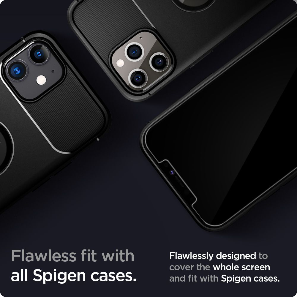 Spigen - Glas.TR Slim - iPhone 12 / 12 Pro - prozirni