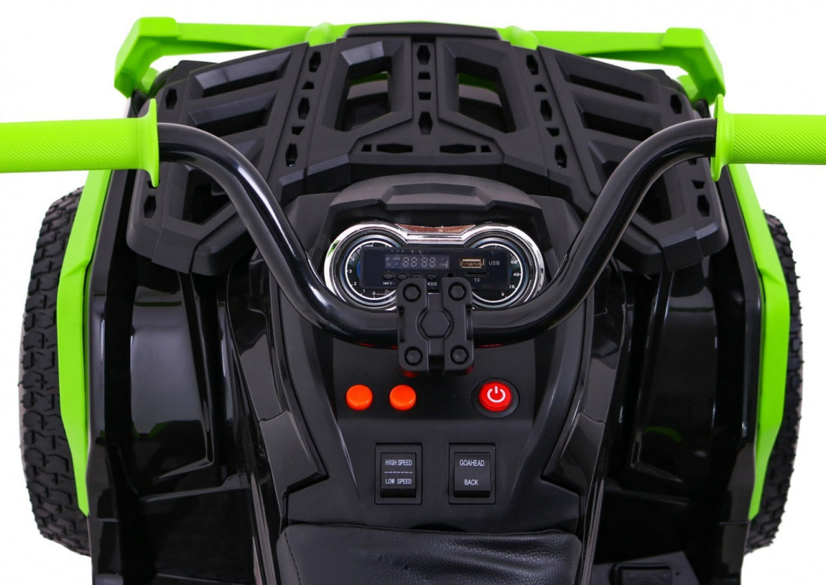 Quad na akumulator ATV Air - crno/zeleni