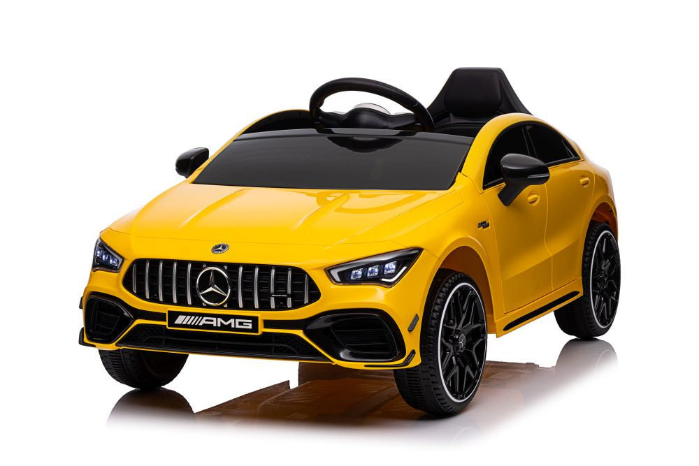 Licencirani auto na akumulator Mercedes CLA 45s AMG 4x4 - žuti