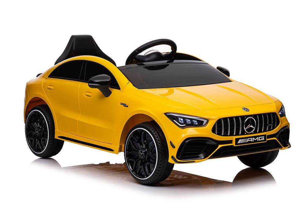 Licencirani auto na akumulator Mercedes CLA 45s AMG 4x4 - žuti