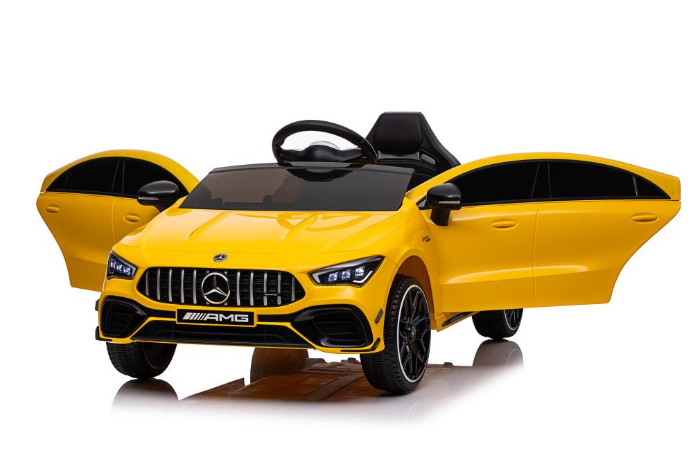 Licencirani auto na akumulator Mercedes CLA 45s AMG 4x4 - žuti