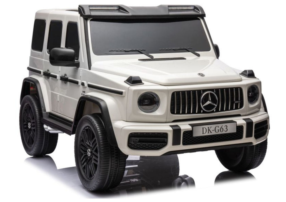 Licencirani auto na akumulator Mercedes G63 XXL 4x4 - dvosjed - bijeli