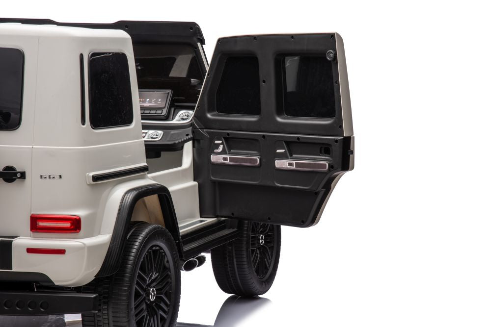 Licencirani auto na akumulator Mercedes G63 XXL 4x4 - dvosjed - bijeli