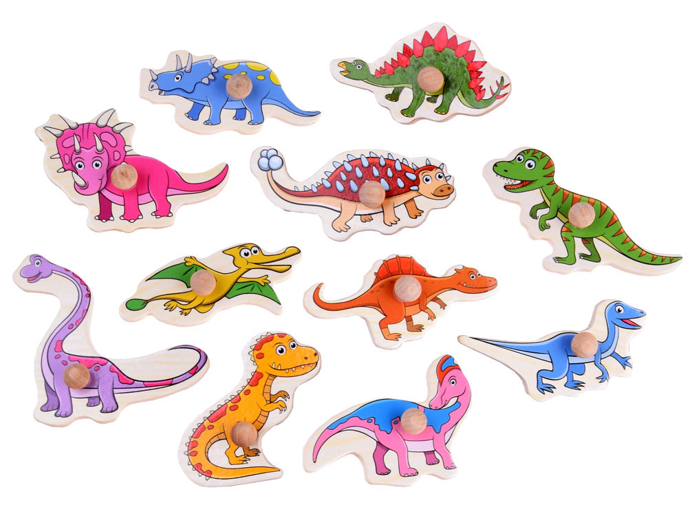 Drvene puzzle dinosauri 11 elemenata