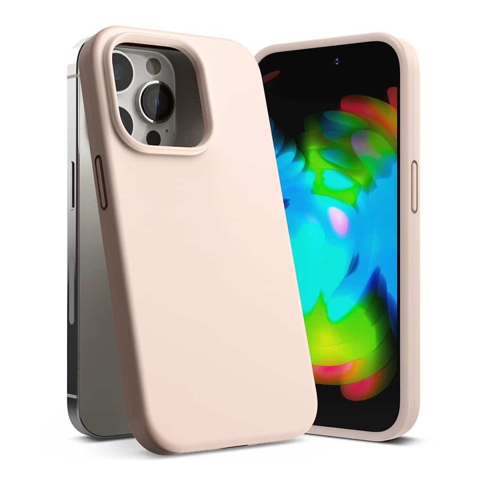 RINGKE SILICONE MASKA ZA IPHONE 14 PRO PINK SAND