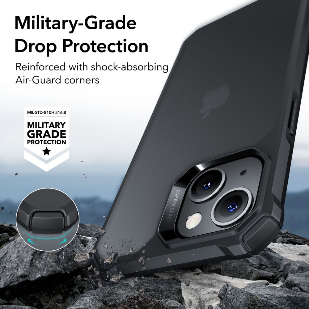 ESR AIR ARMOR MASKA ZA IPHONE 14 PLUS/ 15 PLUS FROSTED BLACK