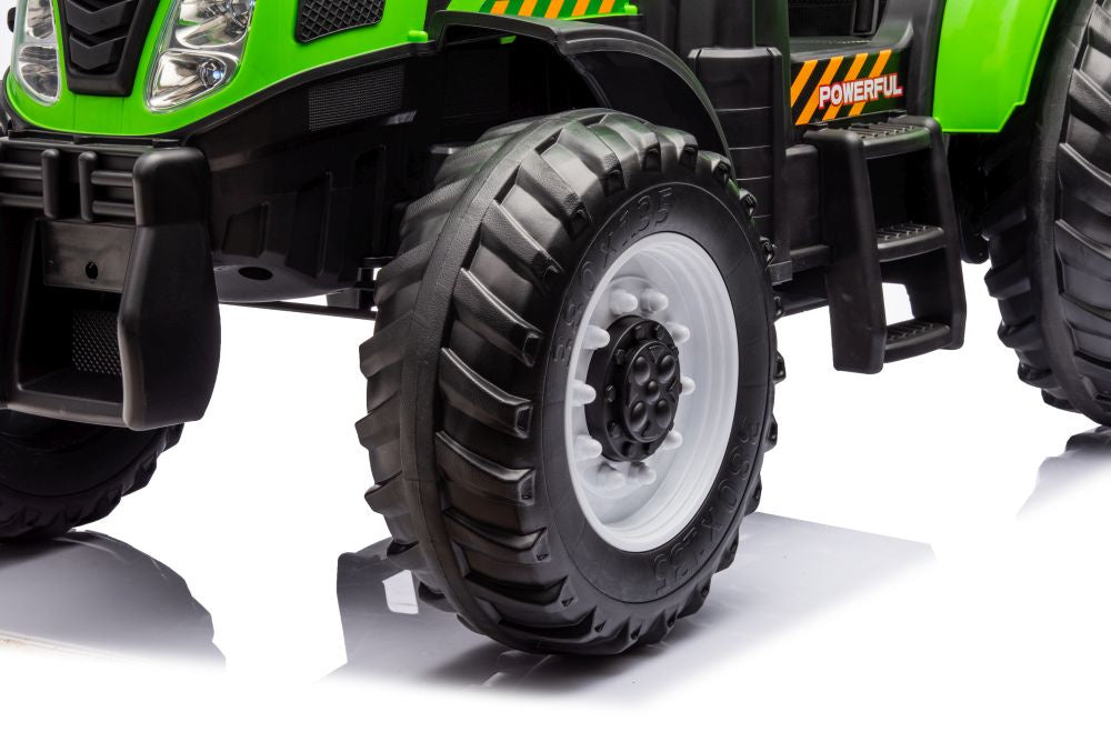 Traktor na akumulator A011 24V - Zeleni