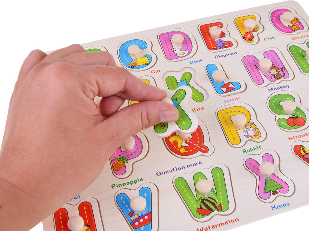 Drvene puzzle English 2u1