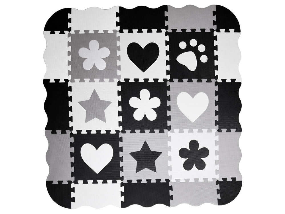 Mekane podne puzzle black&white