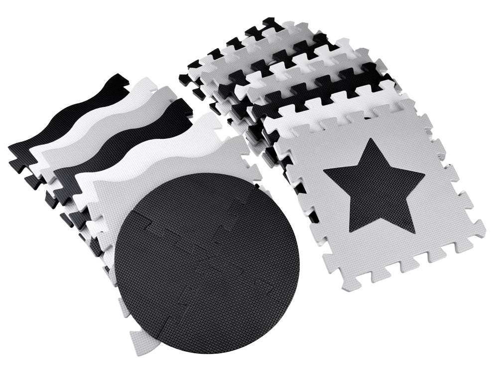 Mekane podne puzzle black&white