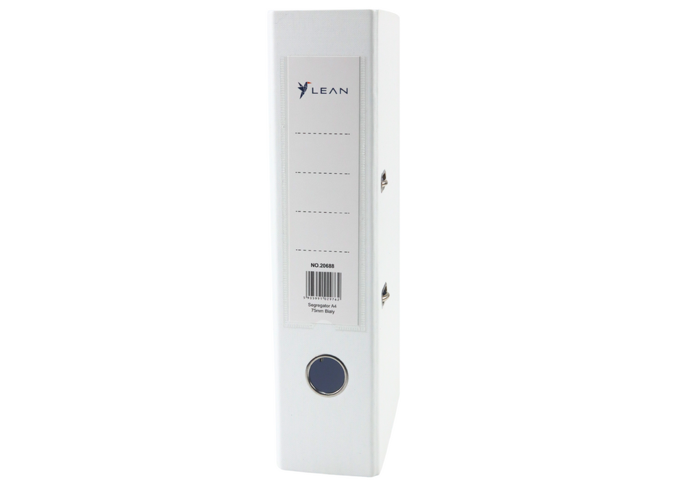 Registrator A4 širine 75mm s kapacitetom do 500 listova 80 g/m2 - bijeli