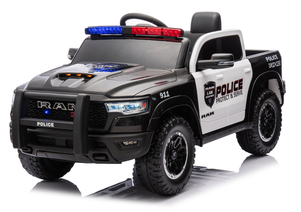 Licencirani policijski auto na akumulator ZB618P Dodge Ram – crni