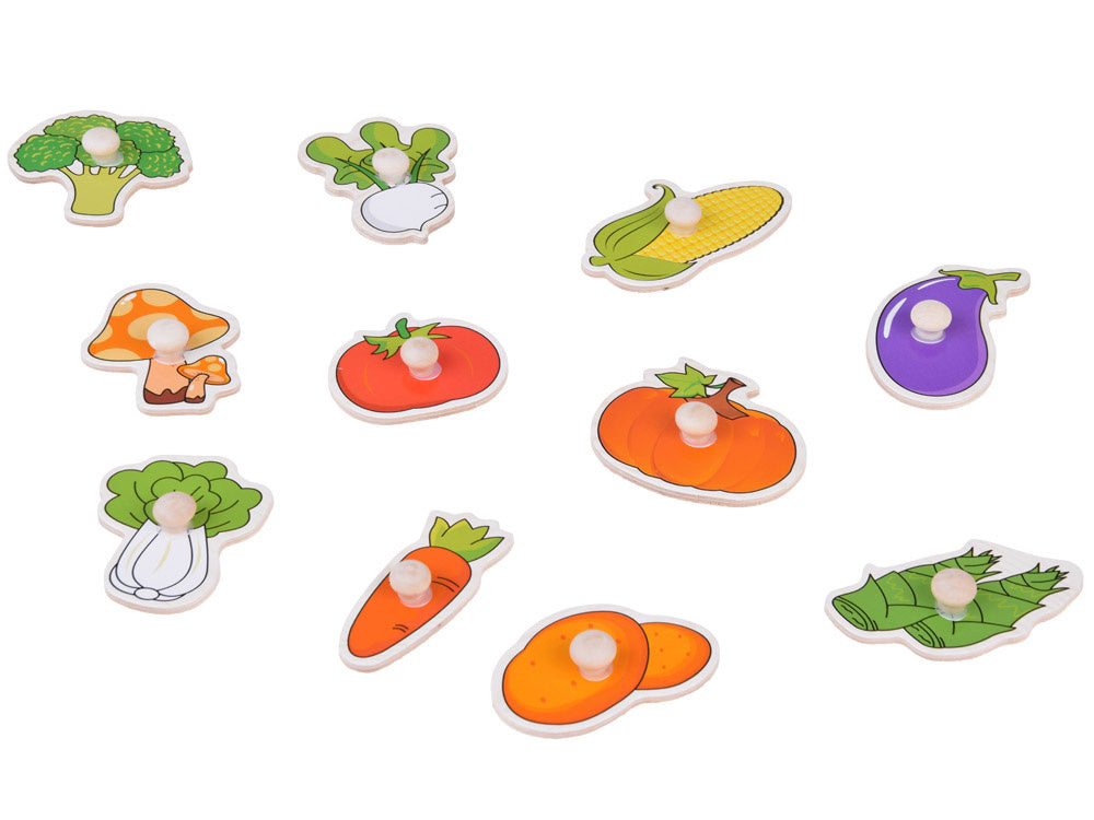 Drvene puzzle povrće 11 elemenata