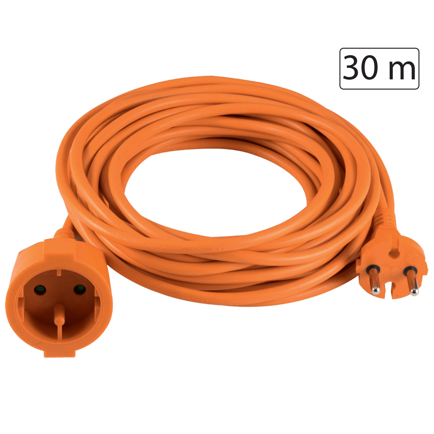 home Produžni strujni kabl 1 utičnica, 30m, H05VV-F, orange - NV 4-30/OR/1,5