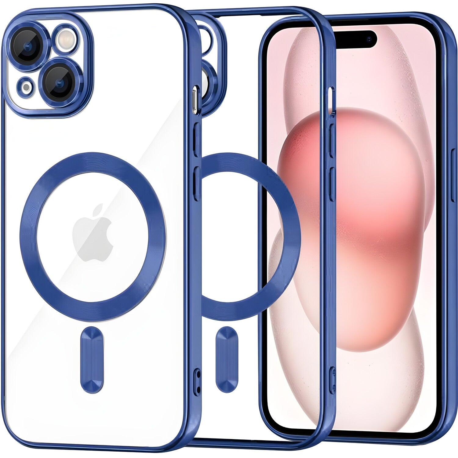 Luxury Crystal MagSafe futrola za Apple iPhone 15 - Tamno plava KP38094
