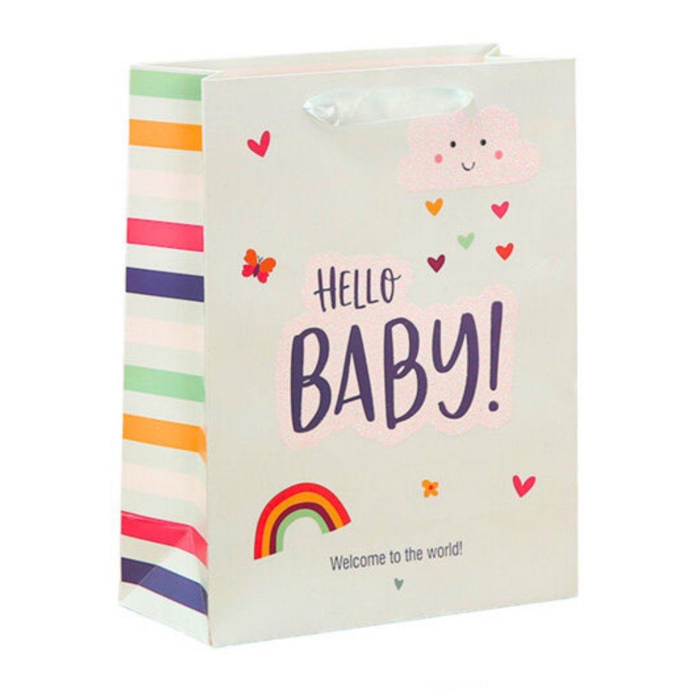 Hello Baby Little One Baby Gift Bag 36 x 12 x 10cm