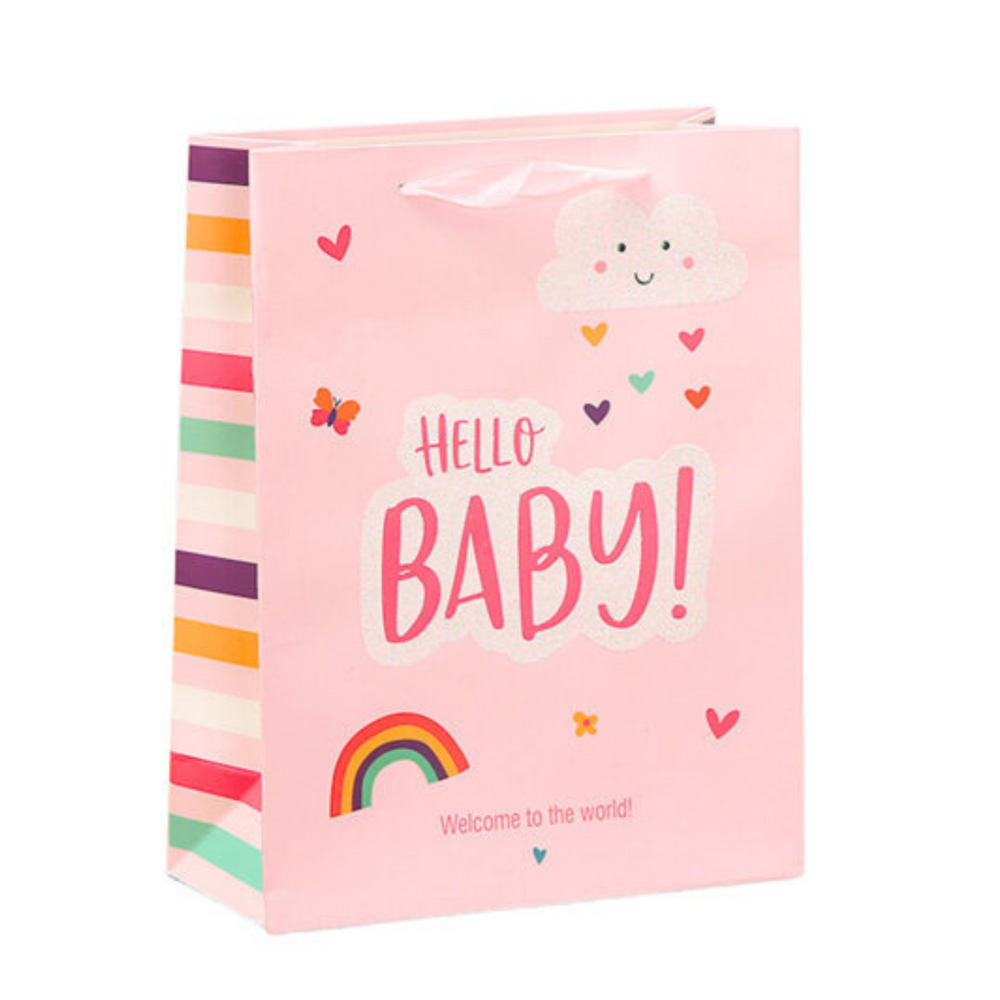 Hello Baby Little One Baby Gift Bag 36 x 12 x 10cm