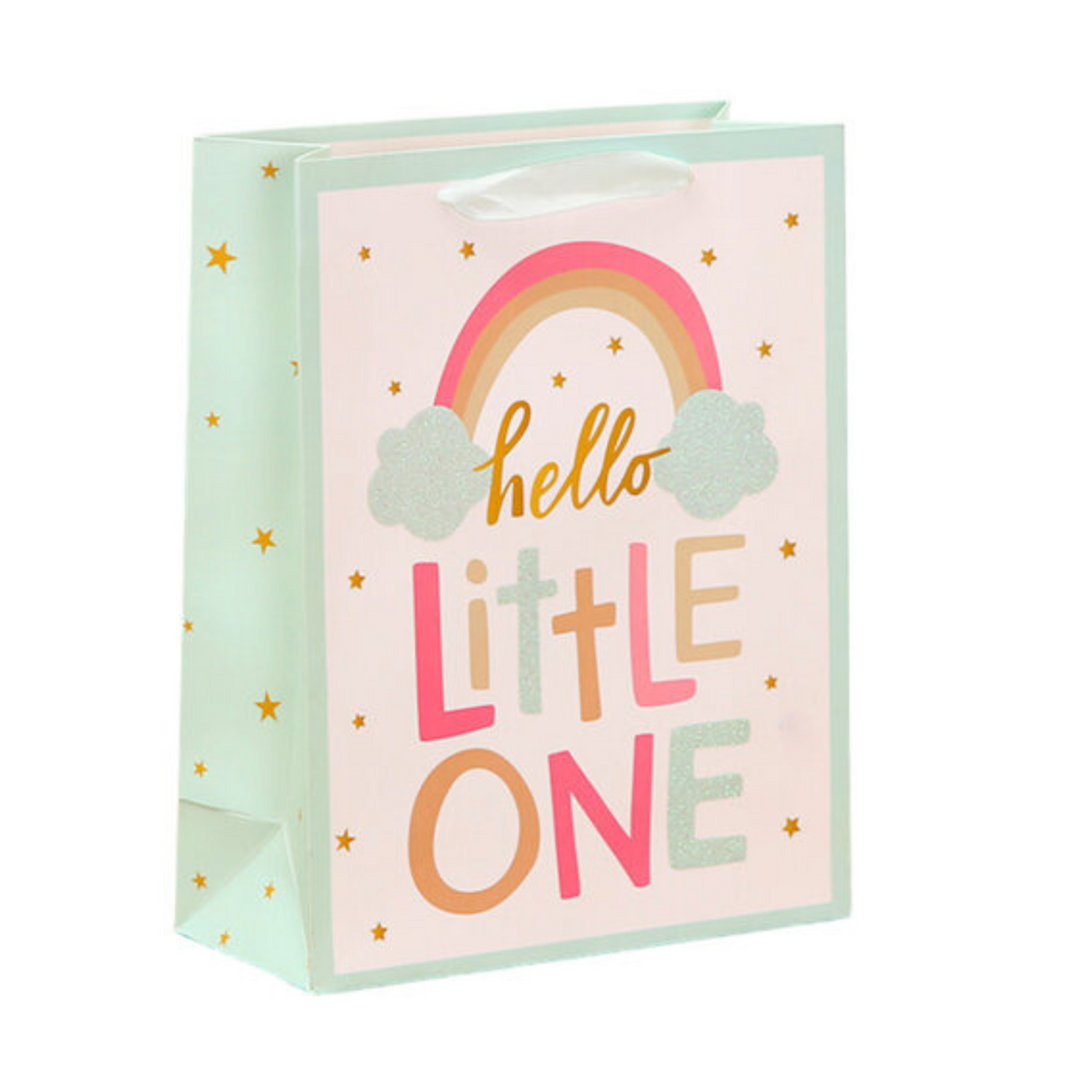 Hello Baby Little One Baby Gift Bag 36 x 12 x 10cm