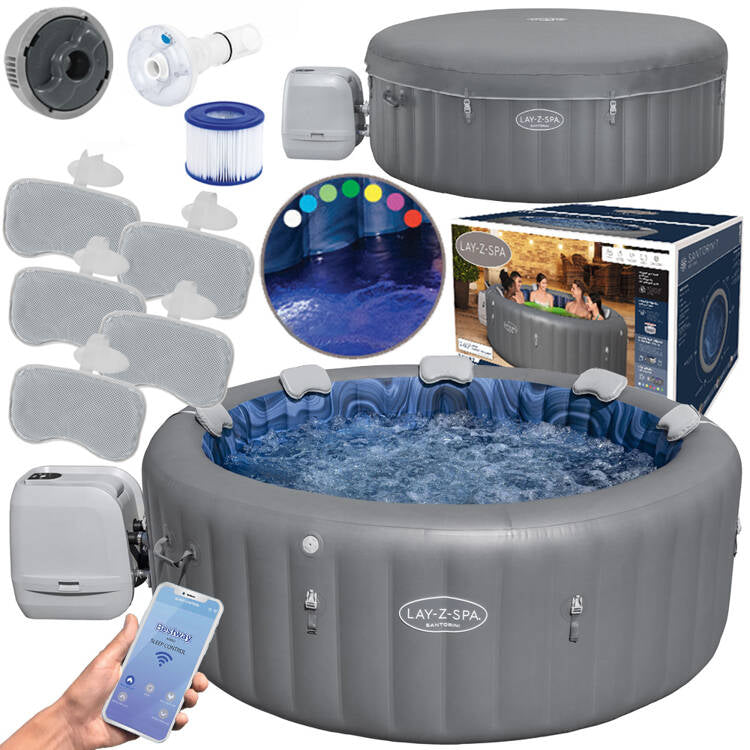 Bestway Lay-Z-Spa Santorini PRO 7 LED