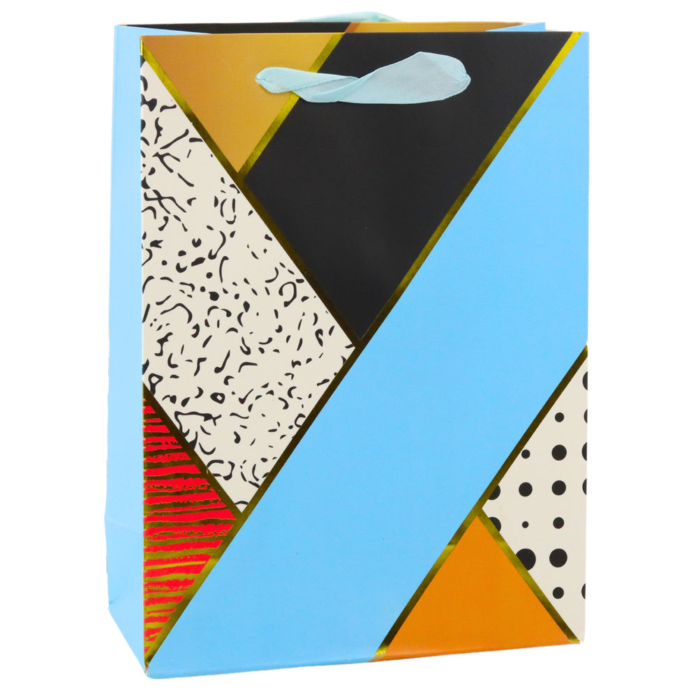 Paper Gift Bag Geometric Patterns 23 x 18 x 10.5 cm