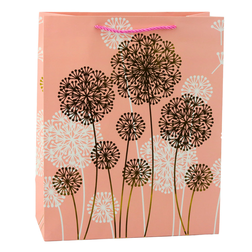 Gift Bag Dandelions Gold Elements 32 x 26 x 12cm