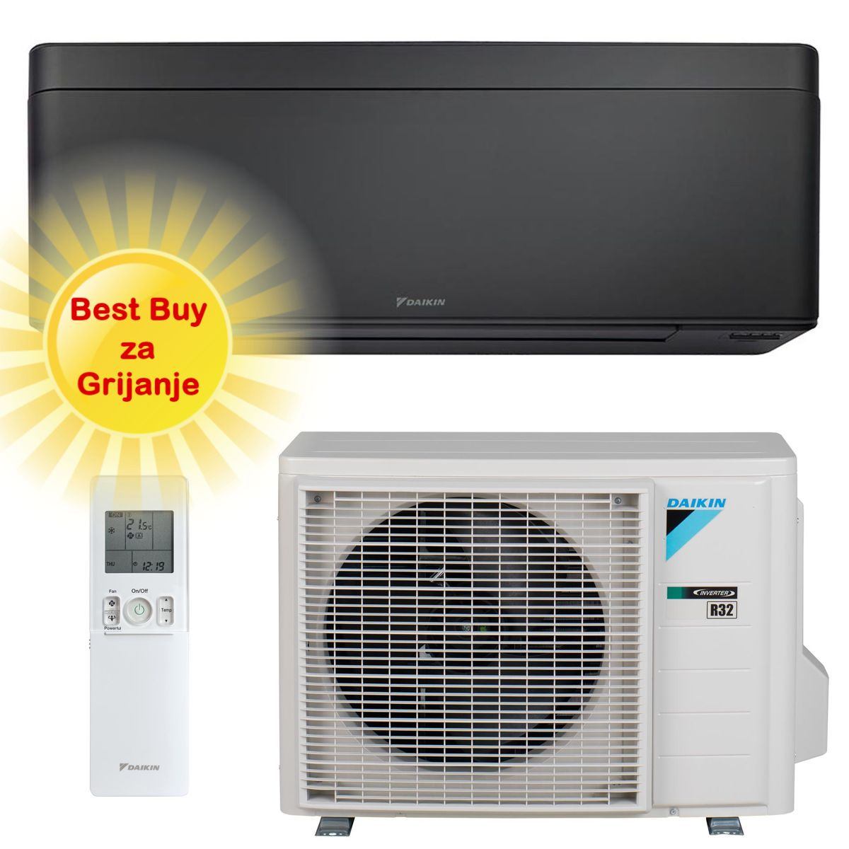 DAIKIN KLIMA UREĐAJ 5kW FTXA50CB/RXA50B - Stylish, za prostor do 50m2, A++, R-32
