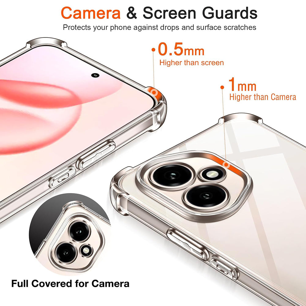 Techsuit Shockproof Clear Silicone prozirna maskica otporna na udarce za Honor 400 Pro