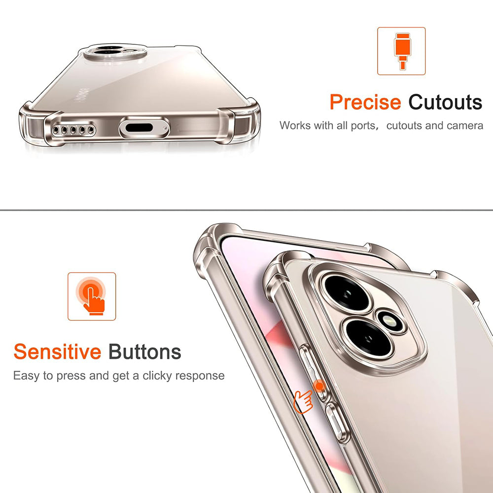 Techsuit Shockproof Clear Silicone prozirna maskica otporna na udarce za Honor 400 Pro