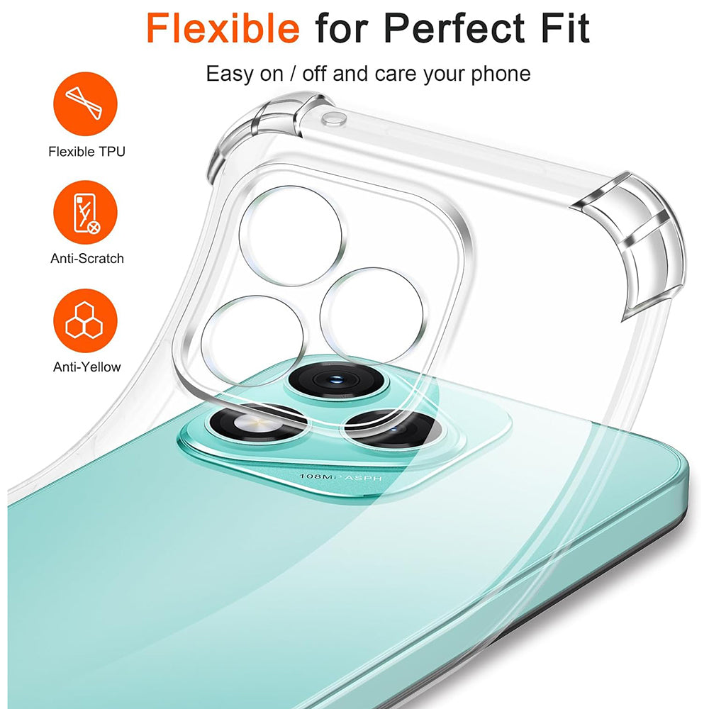 Techsuit Shockproof Clear Silicone prozirna maskica otporna na udarce za Honor 400 Lite