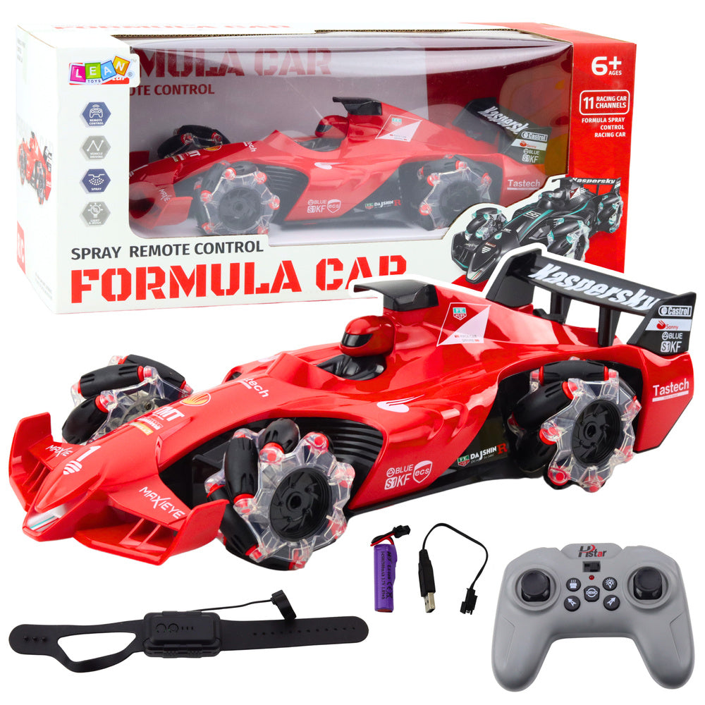 Formula na daljinsko upravljanje sa dimnim efektima 2.4G - crvena