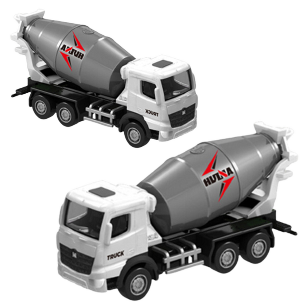 Kolekcionarski model kamiona miksera za beton Huina 1:80 - sivo/bijeli