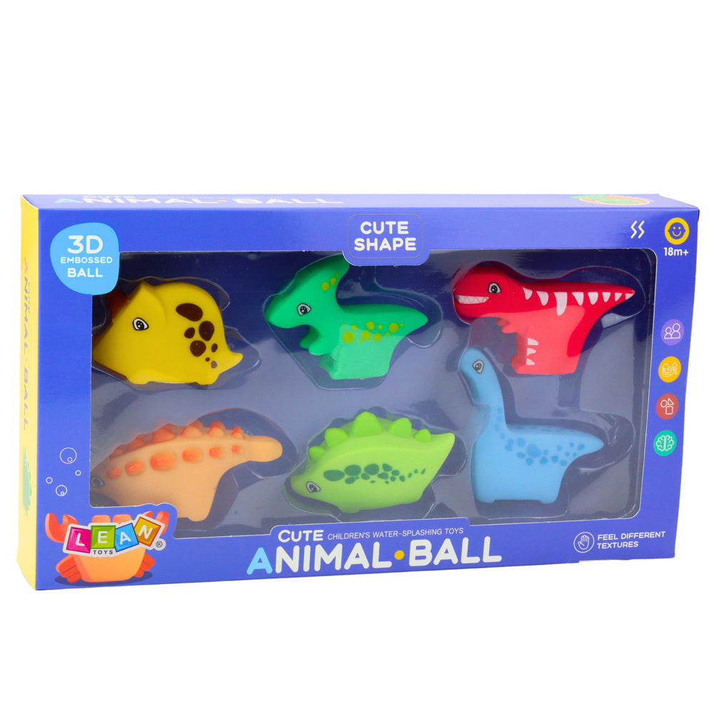 Gumeni dinosauri za kupanje 6u1 - šareni