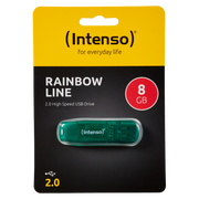 (Intenso) USB Flash drive 8GB Hi-Speed USB 2.0, Rainbow Line, ZELENI - USB2.0-8GB/Rainbow
