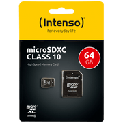 (Intenso) Micro SD Kartica 64GB Class 10 sa adapterom - SDXCmicro+ad-64GB/Class10