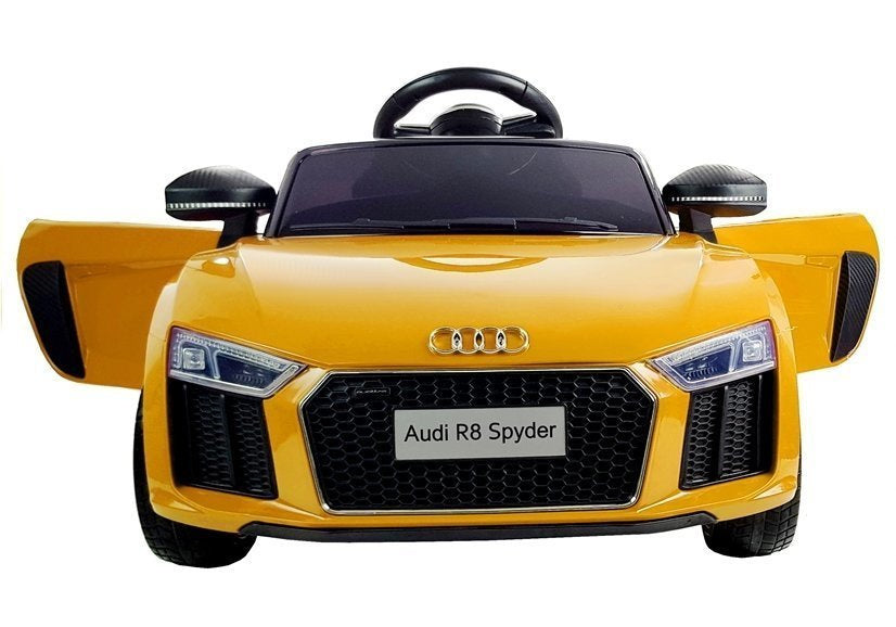 Licencirani auto na akumulator Audi R8 Spyder - žuti