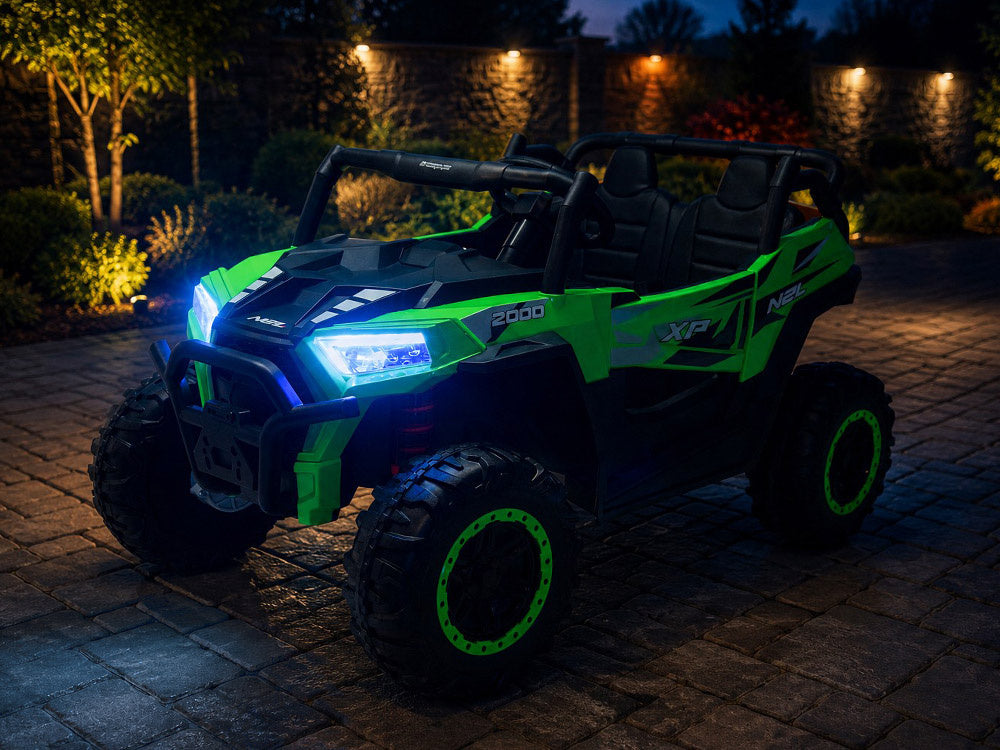Buggy dvosjed 4×4 s prikolicom – zeleni