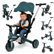 Tricikl Tiny Bike GrowUp 5u1 green